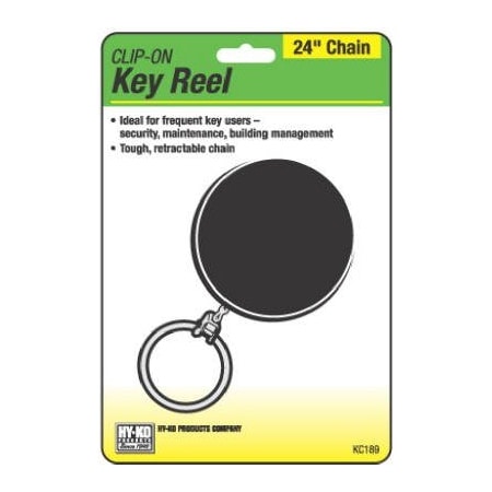 Hy-Ko Prod BLK Retractble Key Reel KC189